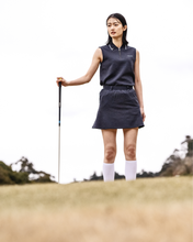 画像をギャラリービューアに読み込む, 【W-IR】classic jacquard sleeveless polo shirt / クラシックジャガードノースリーブポロシャツ(LADIES)