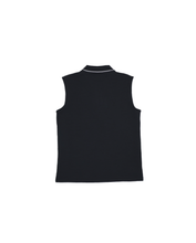画像をギャラリービューアに読み込む, 【W-IR】classic jacquard sleeveless polo shirt / クラシックジャガードノースリーブポロシャツ(LADIES)