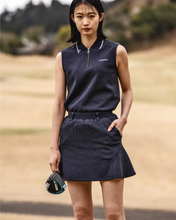 画像をギャラリービューアに読み込む, 【W-IR】classic jacquard sleeveless polo shirt / クラシックジャガードノースリーブポロシャツ(LADIES)