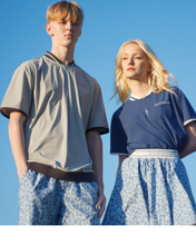 画像をギャラリービューアに読み込む, 【AURORA REFLECT】signature logo half zip mock neck pullover / 光るハーフジップモックネックプルオーバー(UNISEX)