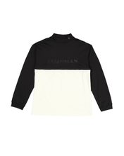 画像をギャラリービューアに読み込む, bi-color emboss mock neck pullover / バイカラーエンボスモックネックプルオーバー(MENS)