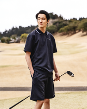 画像をギャラリービューアに読み込む, 【W-IR】classic jacquard polo shirt / クラシックジャガードポロシャツ(MENS)