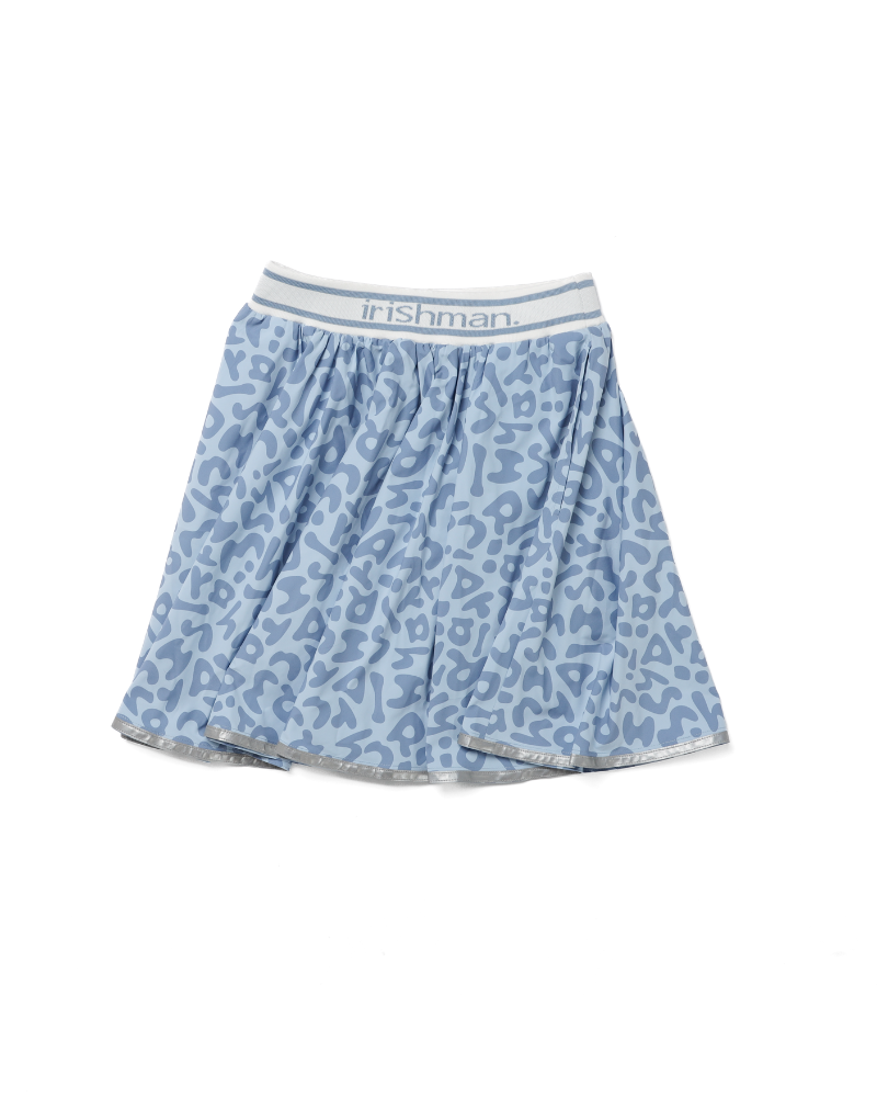REFLECT】signature logo flare skirt / 光る防水フレアスカート
