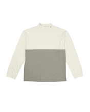 画像をギャラリービューアに読み込む, bi-color emboss mock neck pullover / バイカラーエンボスモックネックプルオーバー(MENS)