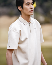 画像をギャラリービューアに読み込む, 【W-IR】classic jacquard polo shirt / クラシックジャガードポロシャツ(MENS)