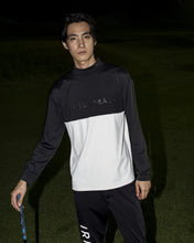 画像をギャラリービューアに読み込む, bi-color emboss mock neck pullover / バイカラーエンボスモックネックプルオーバー(MENS)