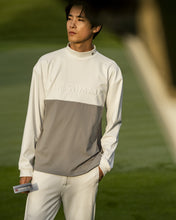 画像をギャラリービューアに読み込む, bi-color emboss mock neck pullover / バイカラーエンボスモックネックプルオーバー(MENS)