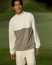 画像をギャラリービューアに読み込む, bi-color emboss mock neck pullover / バイカラーエンボスモックネックプルオーバー(MENS)