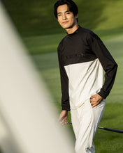 画像をギャラリービューアに読み込む, bi-color emboss mock neck pullover / バイカラーエンボスモックネックプルオーバー(MENS)