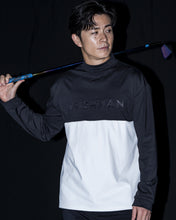 画像をギャラリービューアに読み込む, bi-color emboss mock neck pullover / バイカラーエンボスモックネックプルオーバー(MENS)