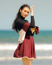 画像をギャラリービューアに読み込む, piping tuck flare skirt / パイピングタックフレアスカート(LADIES)
