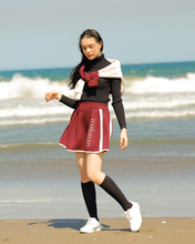 画像をギャラリービューアに読み込む, piping tuck flare skirt / パイピングタックフレアスカート(LADIES)