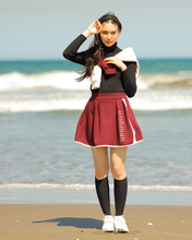 画像をギャラリービューアに読み込む, piping tuck flare skirt / パイピングタックフレアスカート(LADIES)