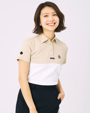 画像をギャラリービューアに読み込む, バイカラー半袖ポロシャツ(LADIES)