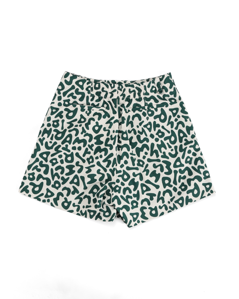 REFLECT】signature logo tuck short pants / 光る防水タックショート REFLECT】signature logo tuck short pants / 光る防水タックショート