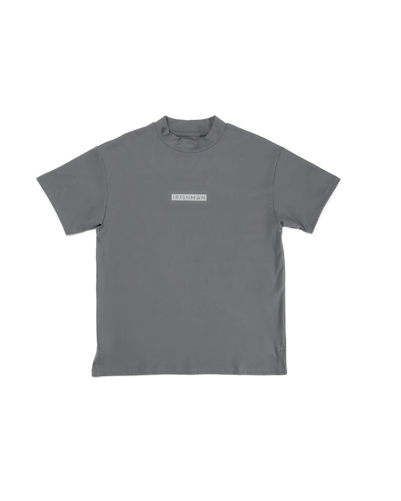 【AURORA REFLECT】signature logo mock neck pullover  / 光るモックネックプルオーバー（UNISEX）