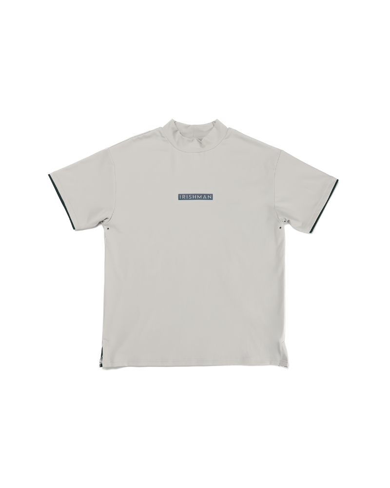 【AURORA REFLECT】signature logo mock neck pullover  / 光るモックネックプルオーバー（UNISEX）
