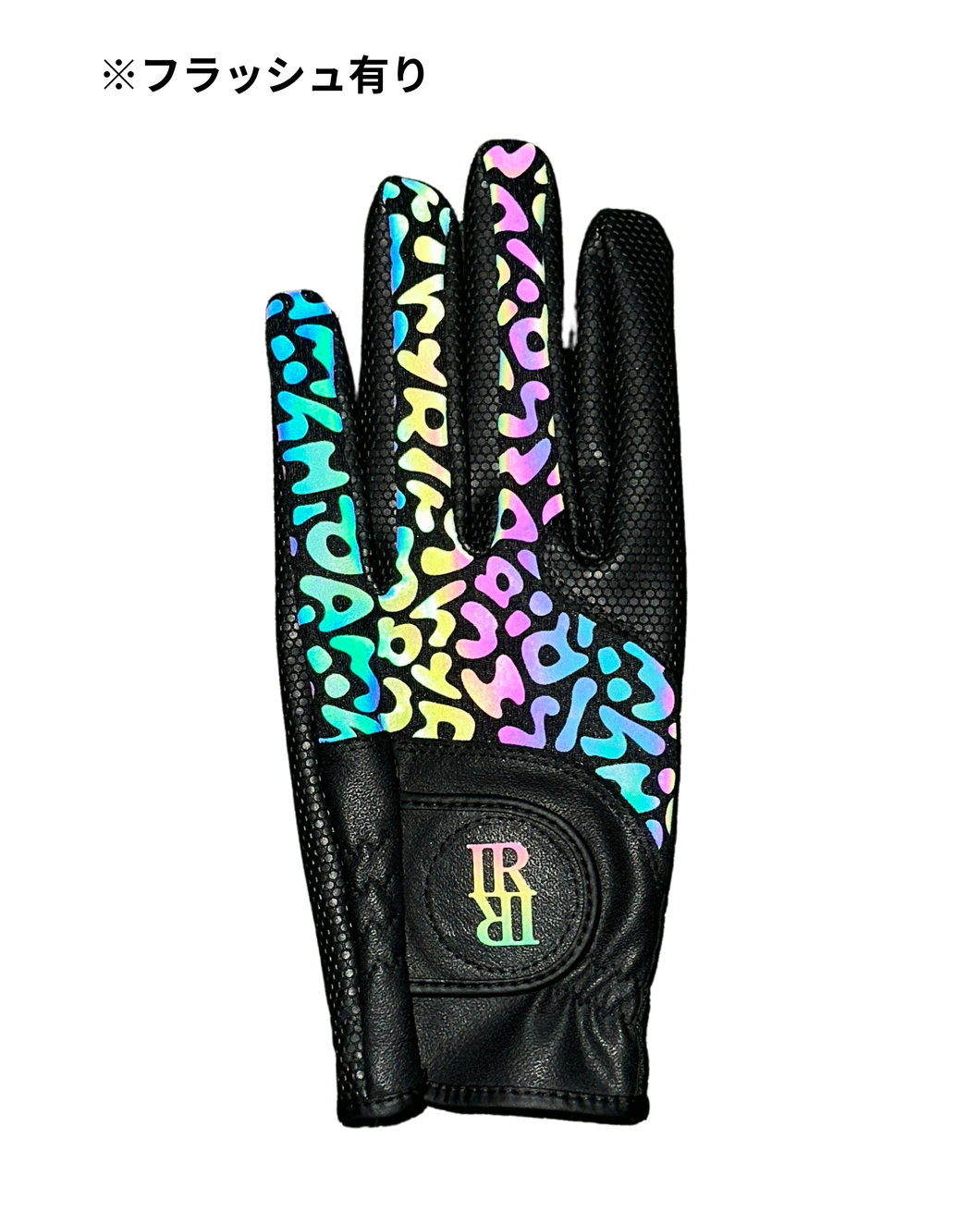 【AURORA REFLECT】signature logo golf glove / 光るゴルフグローブ（UNISEX）